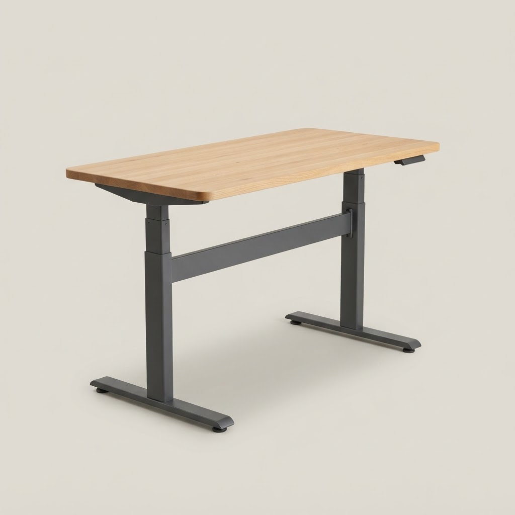Bureau assis-debout réglable en hauteur